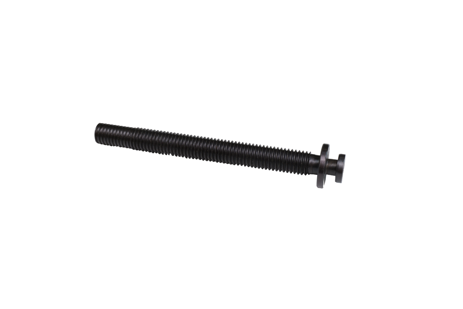 Long central screw turned from bar with a rolled thread form
