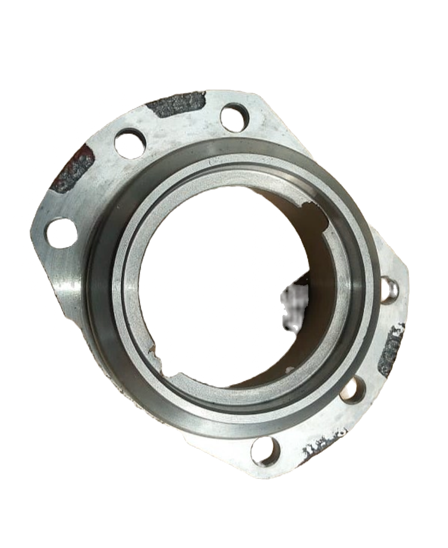 Machined custom flanges with a bolt circle and a spigot register
