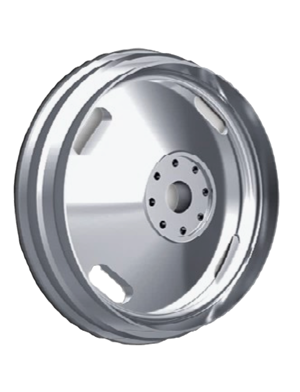 Flywheel machined from lightweight steel, supplied without the ring gear