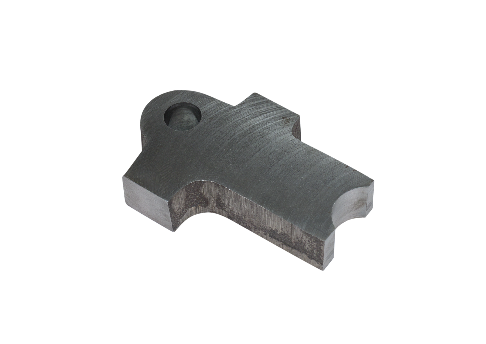Precision machined guide block with ground faces and dowel holes
