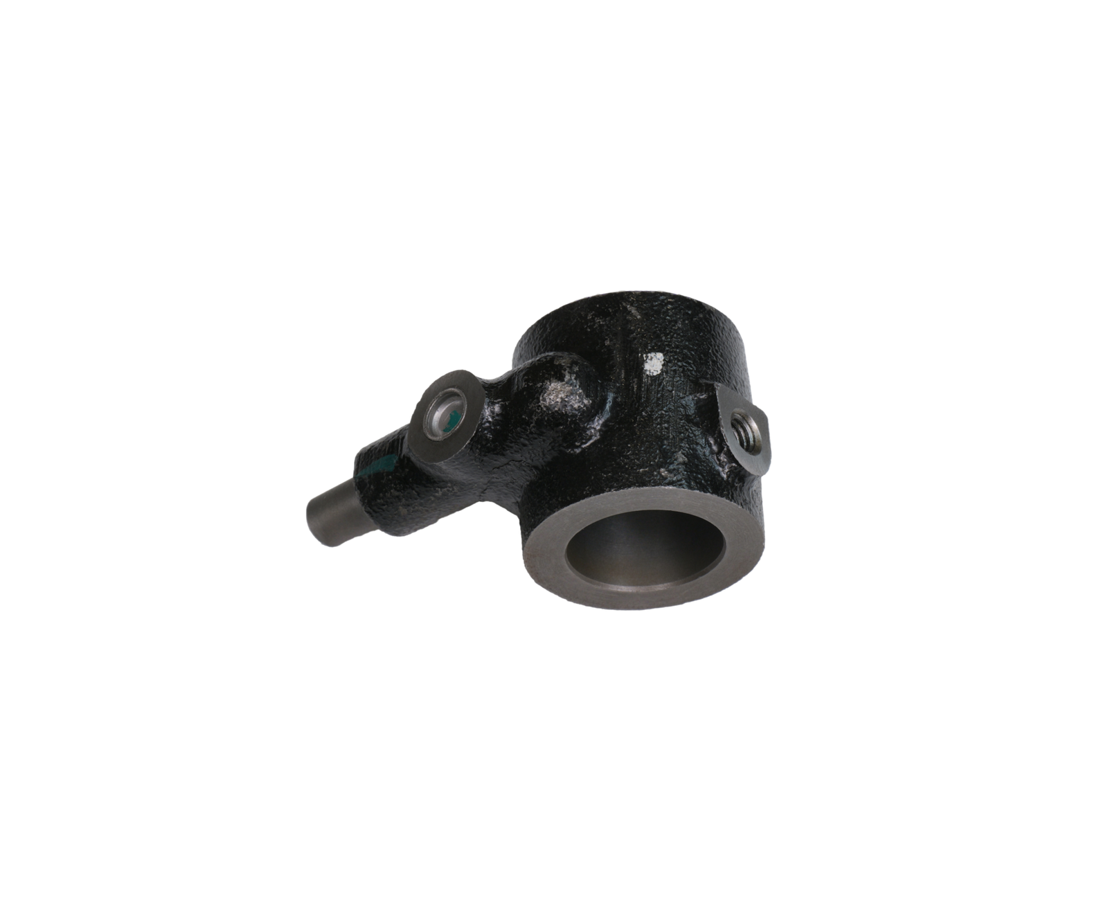 Machined oiler bracket with a drilled mounting face