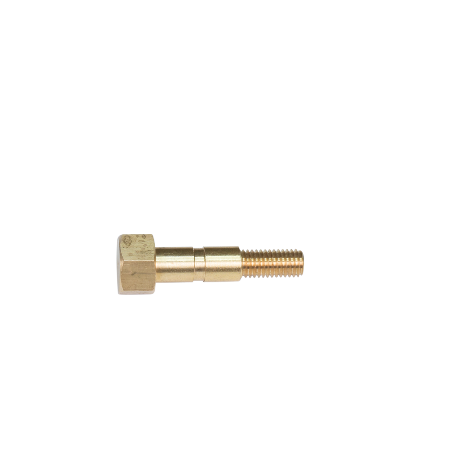 Turned orifice coupler with an internal metering bore and external hex flats