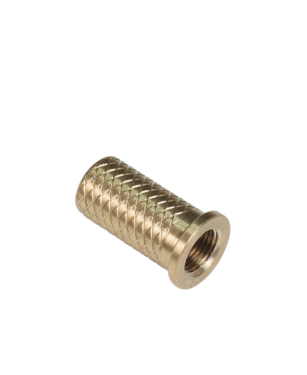 Small turned water inlet bush with an internal thread