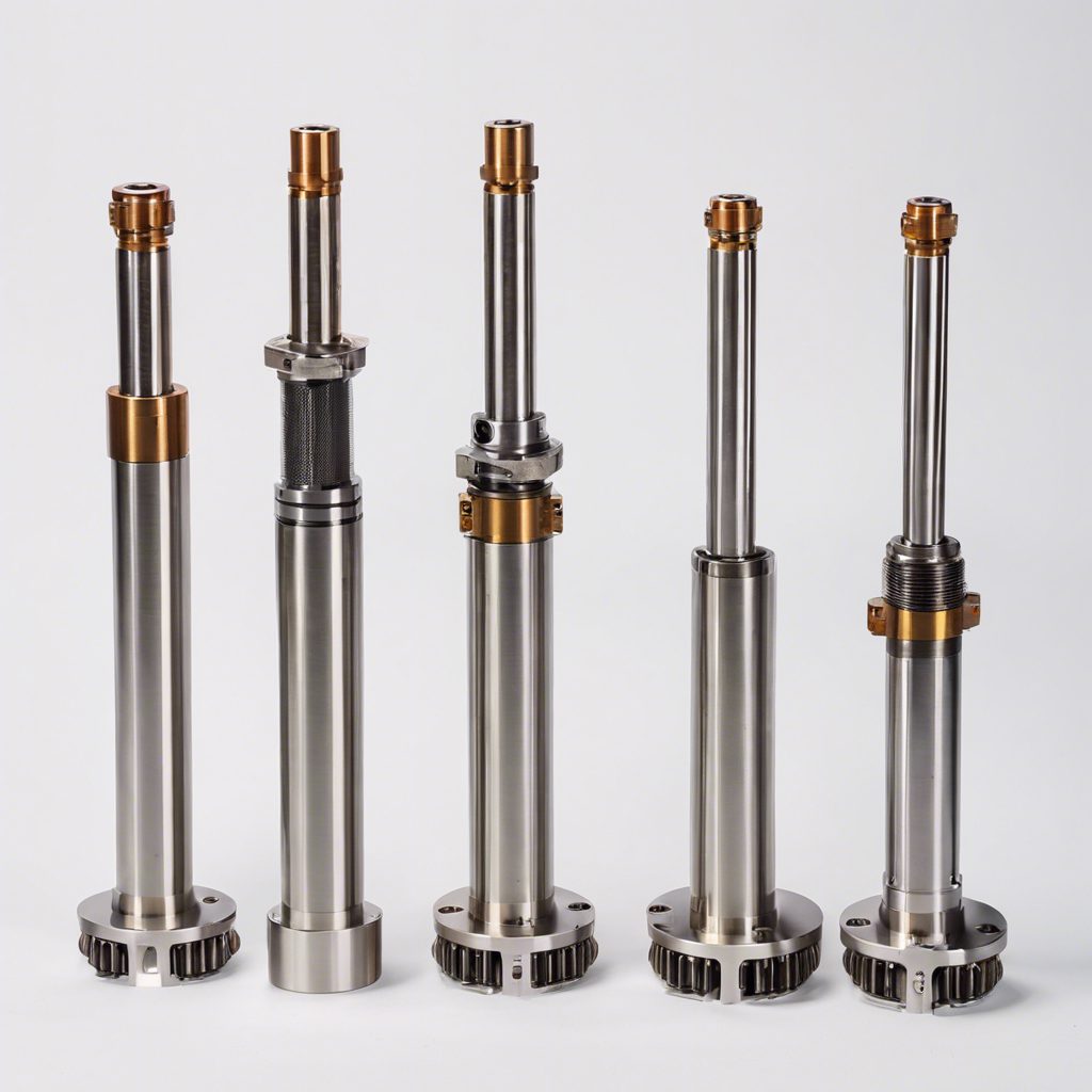 Five precision splined shafts with integral gear teeth and hardened journals